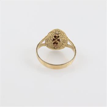 10kt Tri-Color Gold Religious Ring