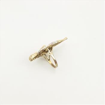10kt Two Tone Angel Ring