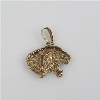 10kt Two Tone Gold Animal Pendant