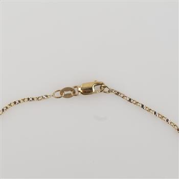 10kt Two Tone Gold Anklet