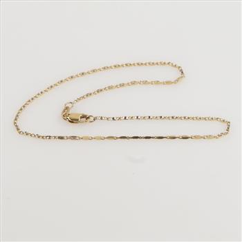 10kt Two Tone Gold Anklet