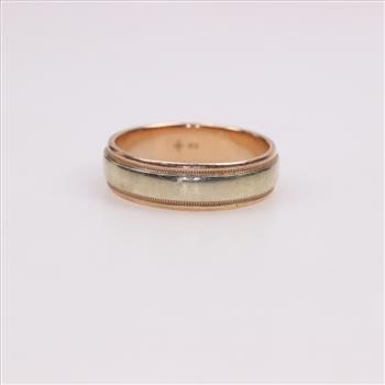10kt Two Tone Gold Band