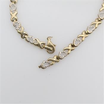 10kt Two Tone Gold Bracelet