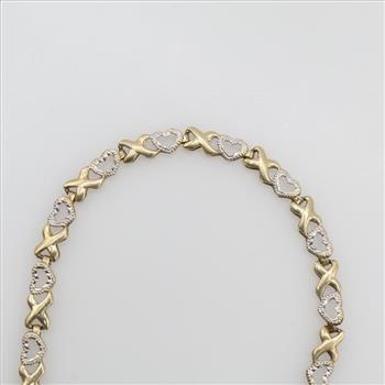 10kt Two Tone Gold Bracelet