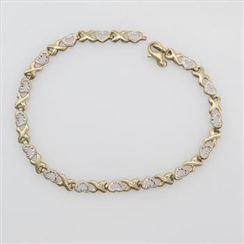 10kt Two Tone Gold Bracelet