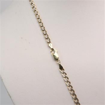 10kt Two Tone Gold Cuban Link Necklace