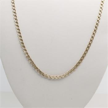 10kt Two Tone Gold Cuban Link Necklace