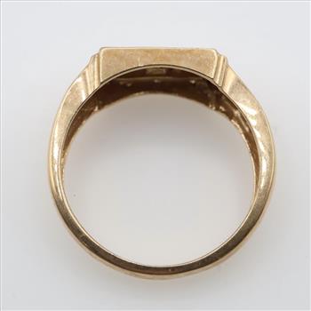 10kt Two Tone Gold Diamond Accent DAD Ring