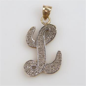 10kt Two Tone Gold Diamond Accent  