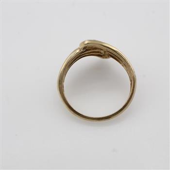 10kt Two Tone Gold Diamond Accent Ring