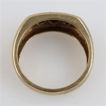 10kt Two Tone Gold Diamond Accent Ring
