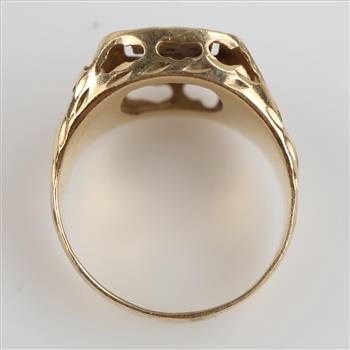 10kt Two Tone Gold Diamond Accent Ring