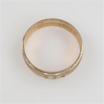 10kt Two Tone Gold Diamond Band