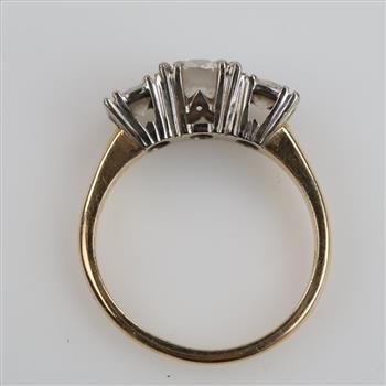 10kt Two Tone Gold Diamond Ring