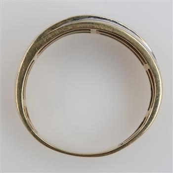 10kt Two Tone Gold Diamond Ring