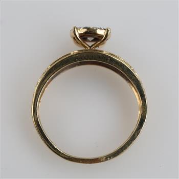 10kt Two Tone Gold Diamond Ring