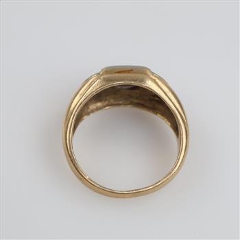 10kt Two Tone Gold Diamond Ring