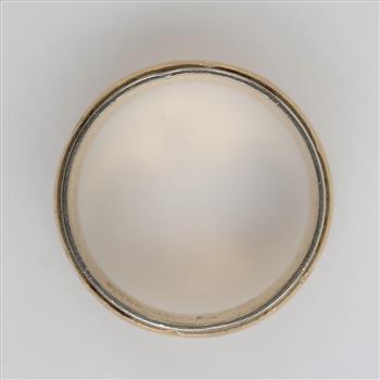 10kt Two Tone Gold Engraved Design Band