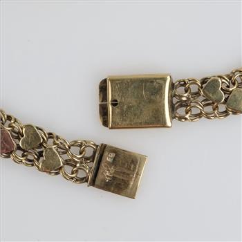 10kt Two Tone Gold ID Bracelet