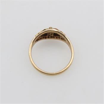 10kt Two Tone Gold Mini Ring