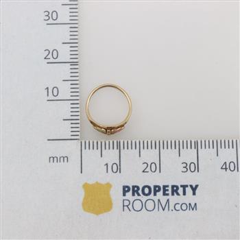 10kt Two Tone Gold Mini Ring