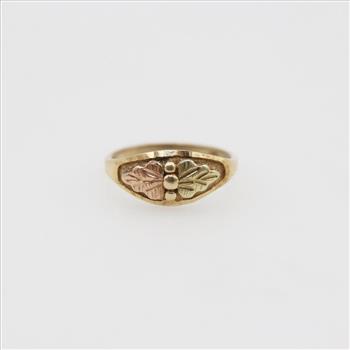 10kt Two Tone Gold Mini Ring