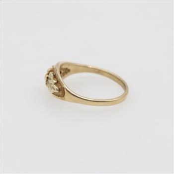10kt Two Tone Gold Mini Ring