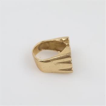 10kt Two Tone Gold Name Ring