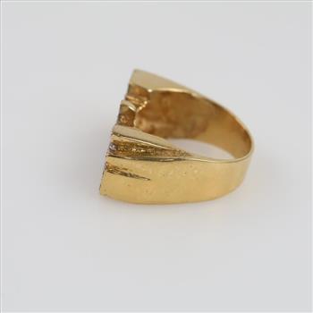 10kt Two Tone Gold Personalized Ring