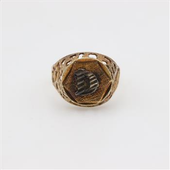 10kt Two Tone Gold Ring