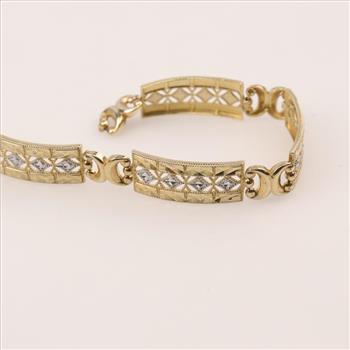 10kt Two Toned Gold Bracelet