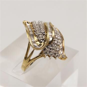 10kt Two-Tone Gold Diamond Ring