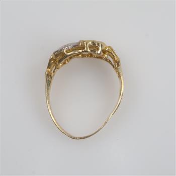 10kt Two-Tone Gold Elephant Ring