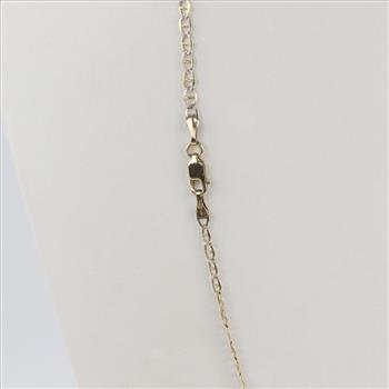 10kt Two-Tone Gold Flat Mariner Necklace