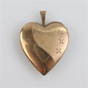 10kt Two-Tone Gold Heart Locket