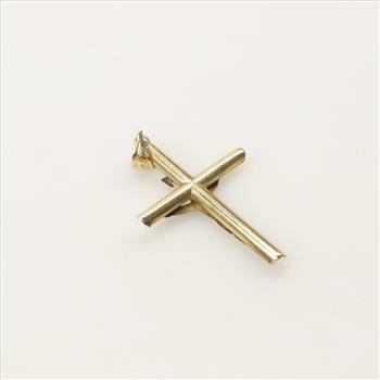 10kt Two-tone Gold Religious Cross Pendant