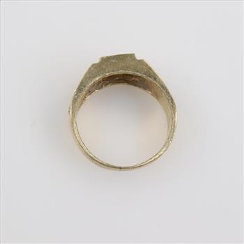 10kt Two-Tone Gold Signet Ring
