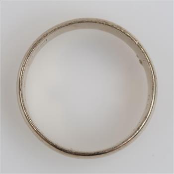 10kt White Gold Band