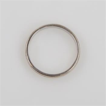 10kt White Gold Band
