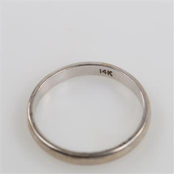 10kt White Gold Band