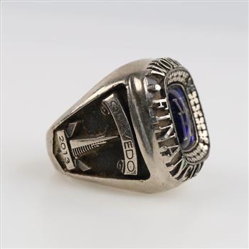 10kt White Gold Blue Spinel 
