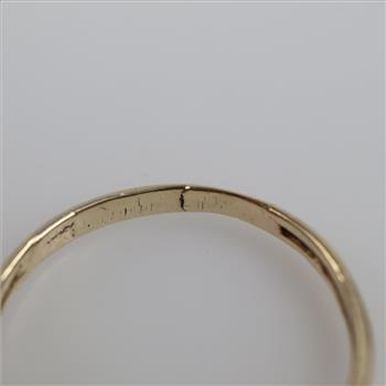 10kt White Gold Blue Stone Ring