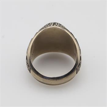10kt White Gold Blue Stone US Air Force Ring