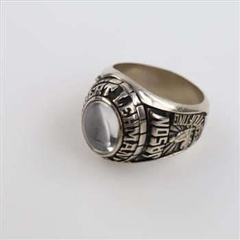 10kt White Gold Clear Stone Ring