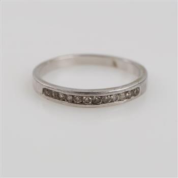 10kt White Gold Diamond Band