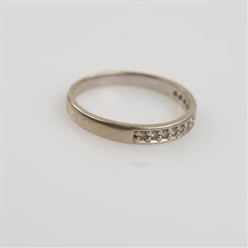 10kt White Gold Diamond Band