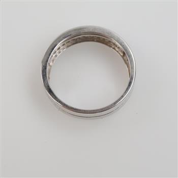10kt White Gold Diamond Band