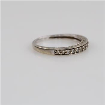 10kt White Gold Diamond Band