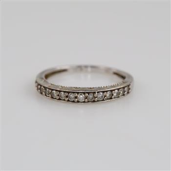 10kt White Gold Diamond Band