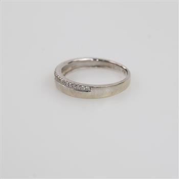 10kt White Gold Diamond Band